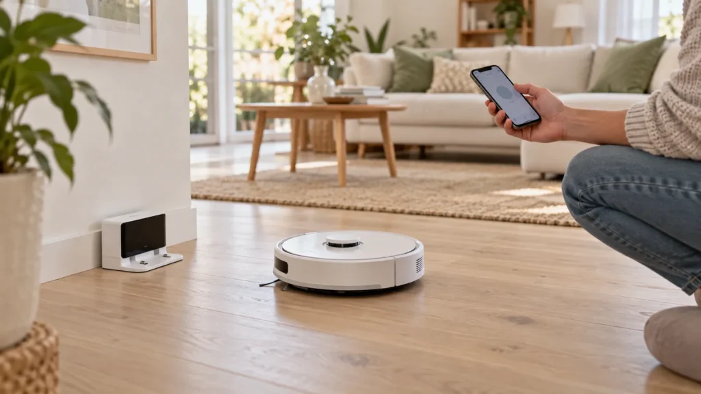Provjera robotskog usisavača koji se ne vraća na stanicu