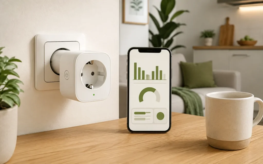 Pametna utičnica s prikazom potrošnje energije na mobilnom telefonu